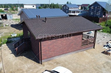 Построенный дом П-42-1, 75 м²