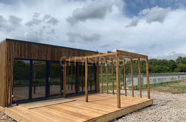 Построенный дом Офис продаж КП "Прерий", 23 м²