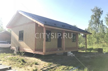 Построенный дом П-57, 58 м²