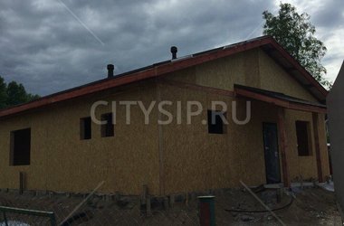 Построенный дом П-100, 100 м²