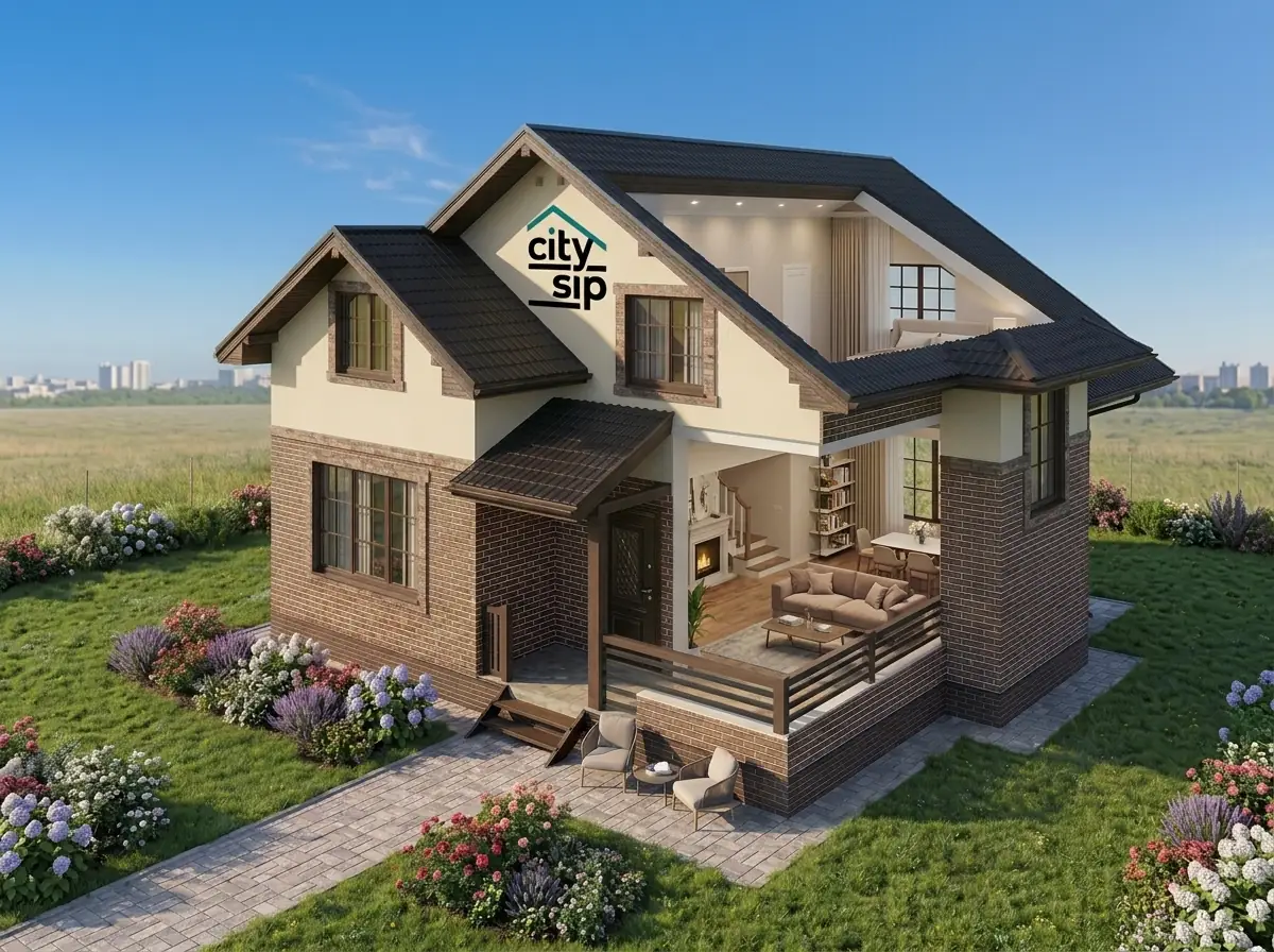 Дом из СИП-панелей под ключ — строительство в Санкт-Петербурге